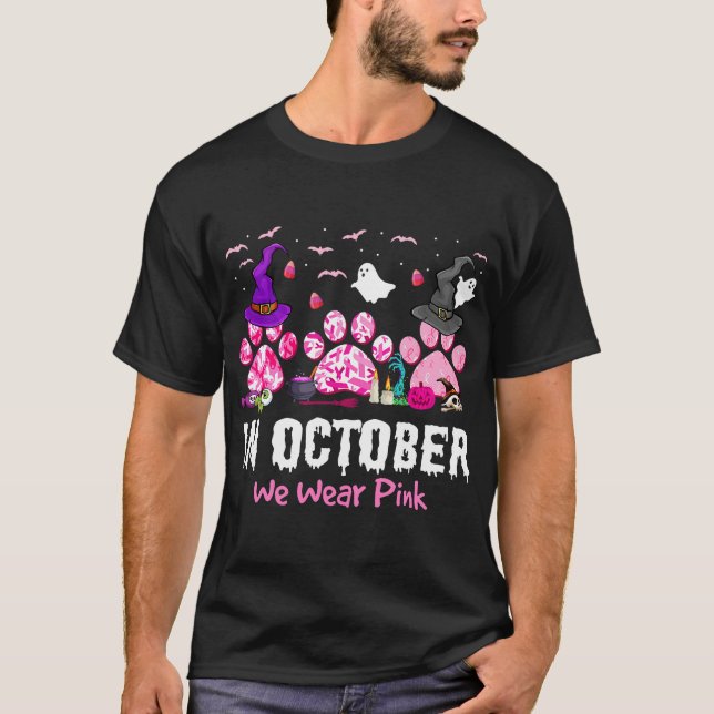 Camiseta In October We Wear Pink Breast Cancer Awareness (Frente)