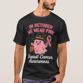 Camiseta in October We Wear Pink Breast Cancer Awareness Ha