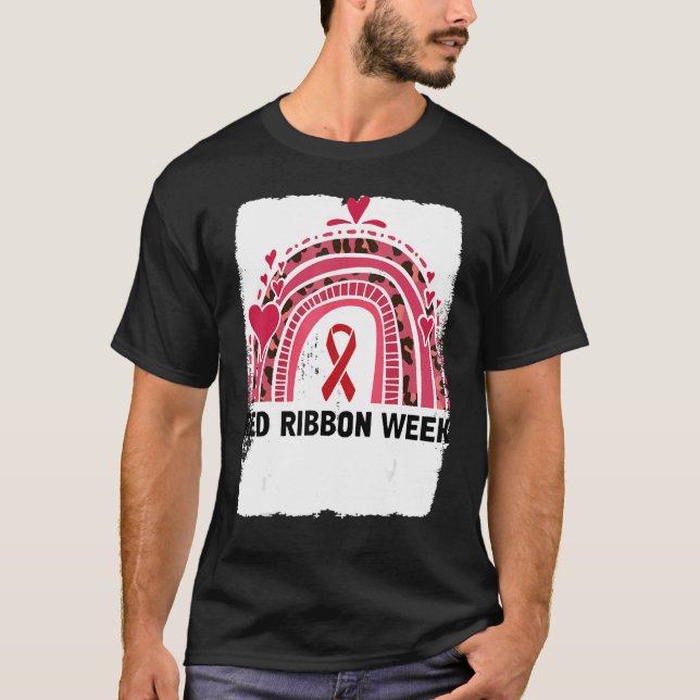 Camiseta In October We Wear Red Ribbon Week Awareness 4 (Frente)