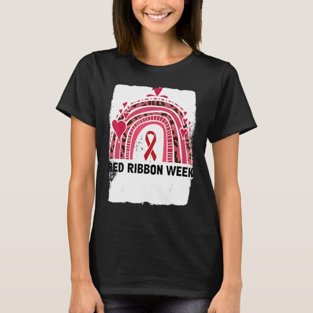 Camiseta In October We Wear Red Ribbon Week Awareness 4 (Frente)