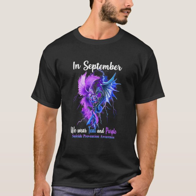Camiseta In September We Wear Teal And Purple 1 (Frente)