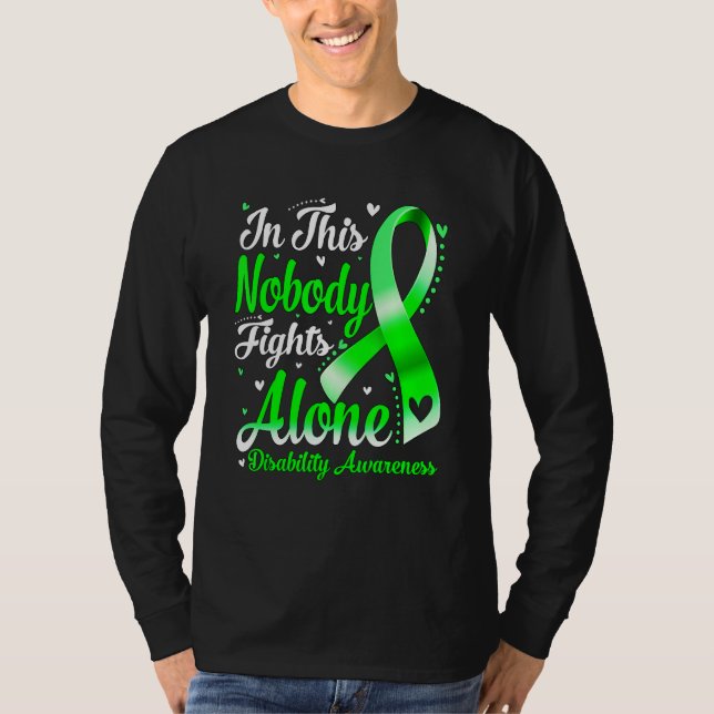 Camiseta In This Family Nobody Fight Alone Disability Aware (Frente)