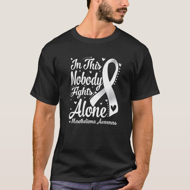 Camiseta In This Family Nobody Fight Alone Mesothelioma Awa (Frente)