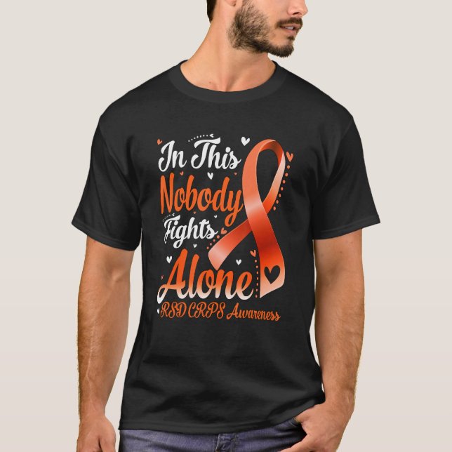 Camiseta In This Family Nobody Fight Alone RSD CRPS Awarene (Frente)