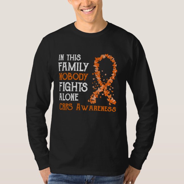 Camiseta In This Family Nobody Fights Alone CRPS (Frente)
