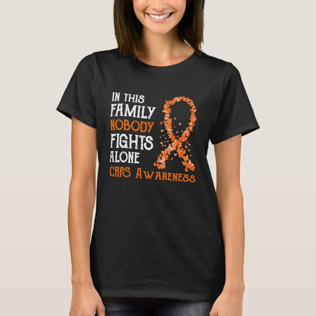 Camiseta In This Family Nobody Fights Alone CRPS (Frente)