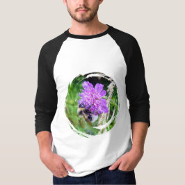 Camiseta In voller Blüte – Basic 3/4 Ärmel Raglanshirt