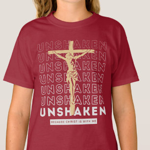 Camiseta Inabalável - Gospel Religioso Jesus Cristo Bordô