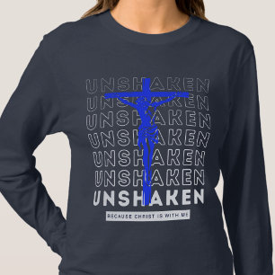 Camiseta Inabalável - Jesus Evangelho Cristão Azul Marinho