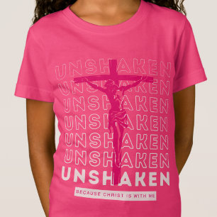 Camiseta Inabalável -Versículo da Bíblia de Deus Jesus Rosa