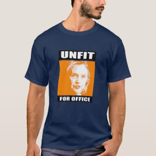 Camiseta Inadequado para o escritório - Anti-Hillary - -