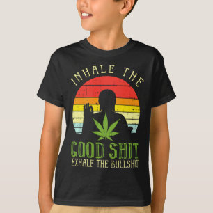 Camiseta Inalar Bem Exalar Erva Maconha Ioga Presente Premi