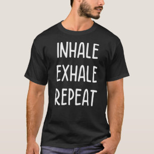Camiseta Inalar Exalar Repetir Yoga Meditação Mindfulness S