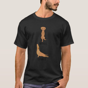 Camiseta Inalar Exalar Vizsla Cão Yoga