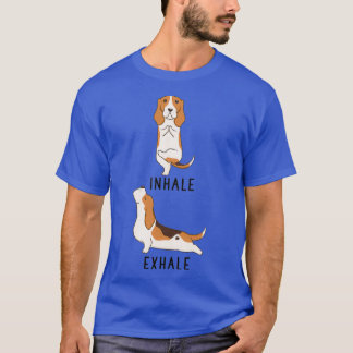 Camiseta Inalar Ioga do Hound Basset Exalado