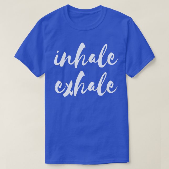 Camiseta Inalar Meditação de Ioga por Exalação (Frente do Design)