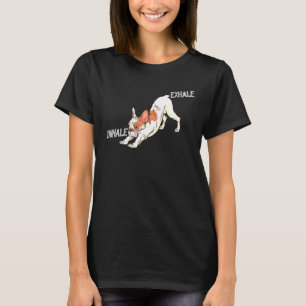 Camiseta Inalar o Bulldog Francês Roupas Yoga Frenchto