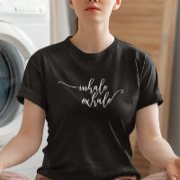 Inalar Tipografia Exalada Yoga Manuscrito