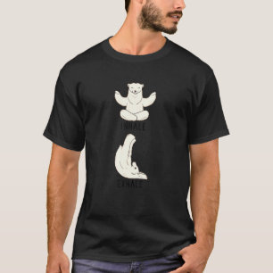 Camiseta Inalar Yoga Animal Ártico do Urso Polar Exalado