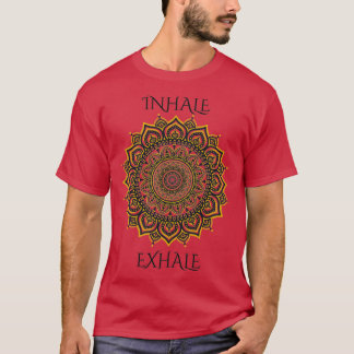 Camiseta Inalar Yoga Mandala Exalar Escolha Felicidade Buda