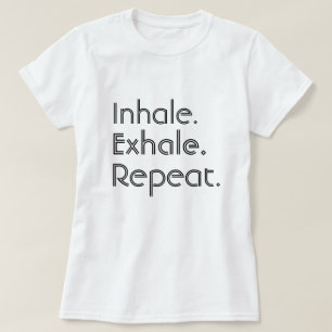 Camiseta Inale, expire e repita