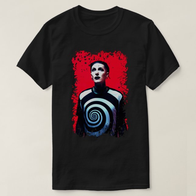 Camiseta Inalterável em branco Chris Motionless Essential T (Frente do Design)