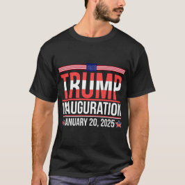 Camiseta Inauguração da Trump Mens Fashion T Shirt