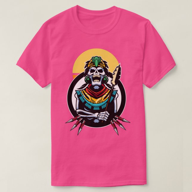 Camiseta inca guerreiro do crânio (Frente do Design)