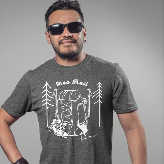 Camiseta "Inca Trai: Aqui Chegamos" Hiker (Criador carregado)