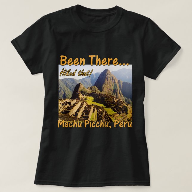 Camiseta Inca Trail Hike Machu Picchu - Peru Raglan Basebal (Frente do Design)
