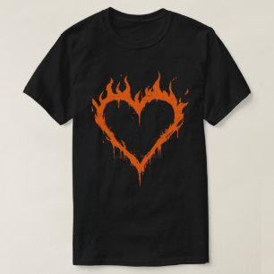 Camiseta Incêndio Cardíaco Grunge Y2K Estético