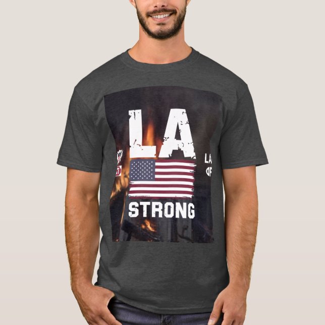 Camiseta incêndio em los angeles (Frente)