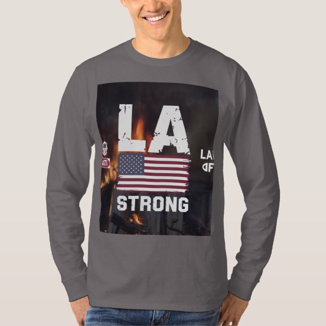 Camiseta incêndio em Los Angeles (Frente)