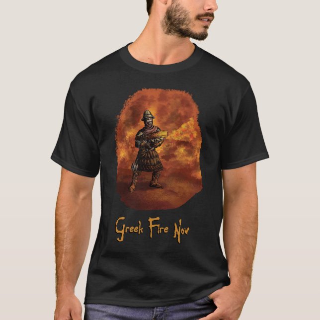 Camiseta Incêndio grego agora (Frente)