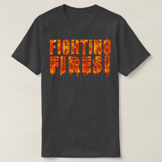 Camiseta Incêndios de combate a incêndios 1 (Frente do Design)