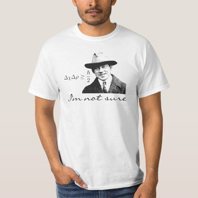 Camiseta Incerteza de Heisenberg (Frente)