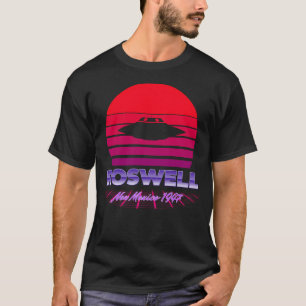 Camiseta Incidente de Roswell Ufo em 1947, Retro Violett Su