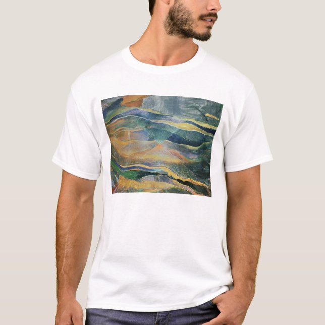 Camiseta Incidentes das cores e das planícies (tempera e (Frente)