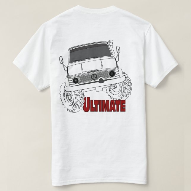 Camiseta Inclinação de Unimog final (Verso do Design)