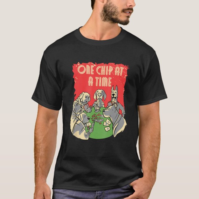 Camiseta Incline-o para o jogo do cartão de pôquer do Pote (Frente)
