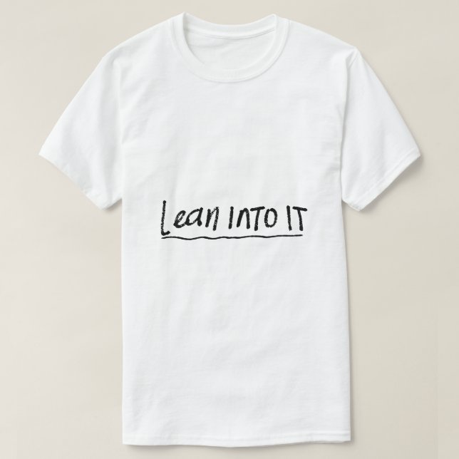 Camiseta Incline-se – Tipografia de Mentalidade (Frente do Design)