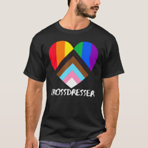 Camiseta Inclusão Cardíaca do Sinalizador do Orgulho de Pro