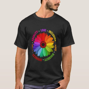 CAMISETA INCLUSÃO DO AMOR ESPERANÇA DIVERSIDADE IGUALDADE