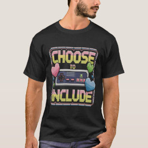 Camiseta Inclusão do Jogador de Arte em Pixel Retroativo - 