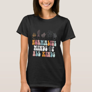 Camiseta Inclusão - Normalizar Mentes De Todos Os Tipos De 