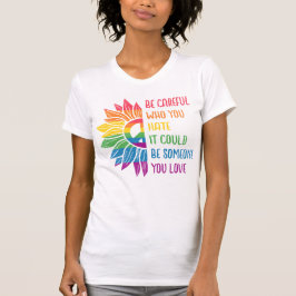 CAMISETA INCLUSÃO POSITIVA DE SUPORTE AO ORDENAMENTO LGBTQ