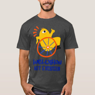 Camiseta Inclusão sem exclusão para Pessoas desativadas