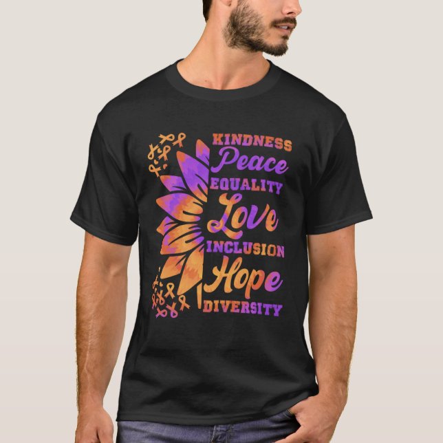 Camiseta Inclusion Kindness Peace Hope Diversity Solidarity (Frente)