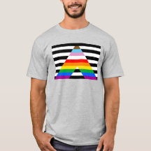 Camiseta Inclusiva de Sinalizador Ally Pride
