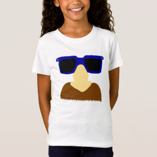 Camiseta Incognito Mustache e Óculos Meninas Bebê